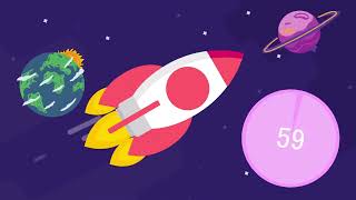 60 Second Timer Countdown Classroom Cleanup Space Theme