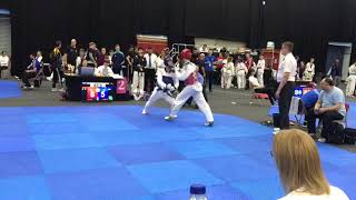 Ultimate Taekwondo Championships 2018 Semi-Final -68KG - Chris Castro (Blue) Vs ENG R2
