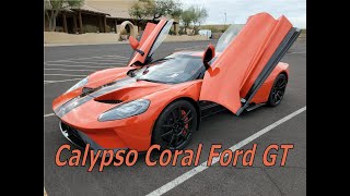 1 of 1 Calypso Coral 2020 Ford GT owner Tony King Walk around start up, ride along