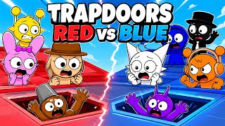 Team Blue Vs Team Red Sprunkies!🔵🔴Roulette of Trapdoors Battles! screenshot 3