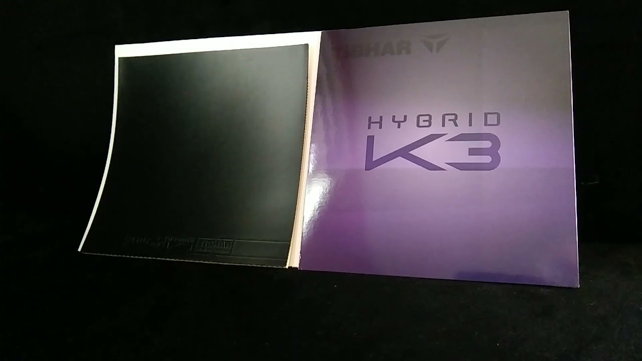 Unboxing the new Tibhar Hybrid K3 table tennis rubber YouTube