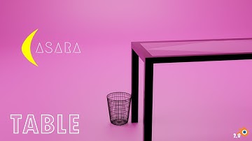 How to make a Glass Table |In Blender 2.8 |with CASARA