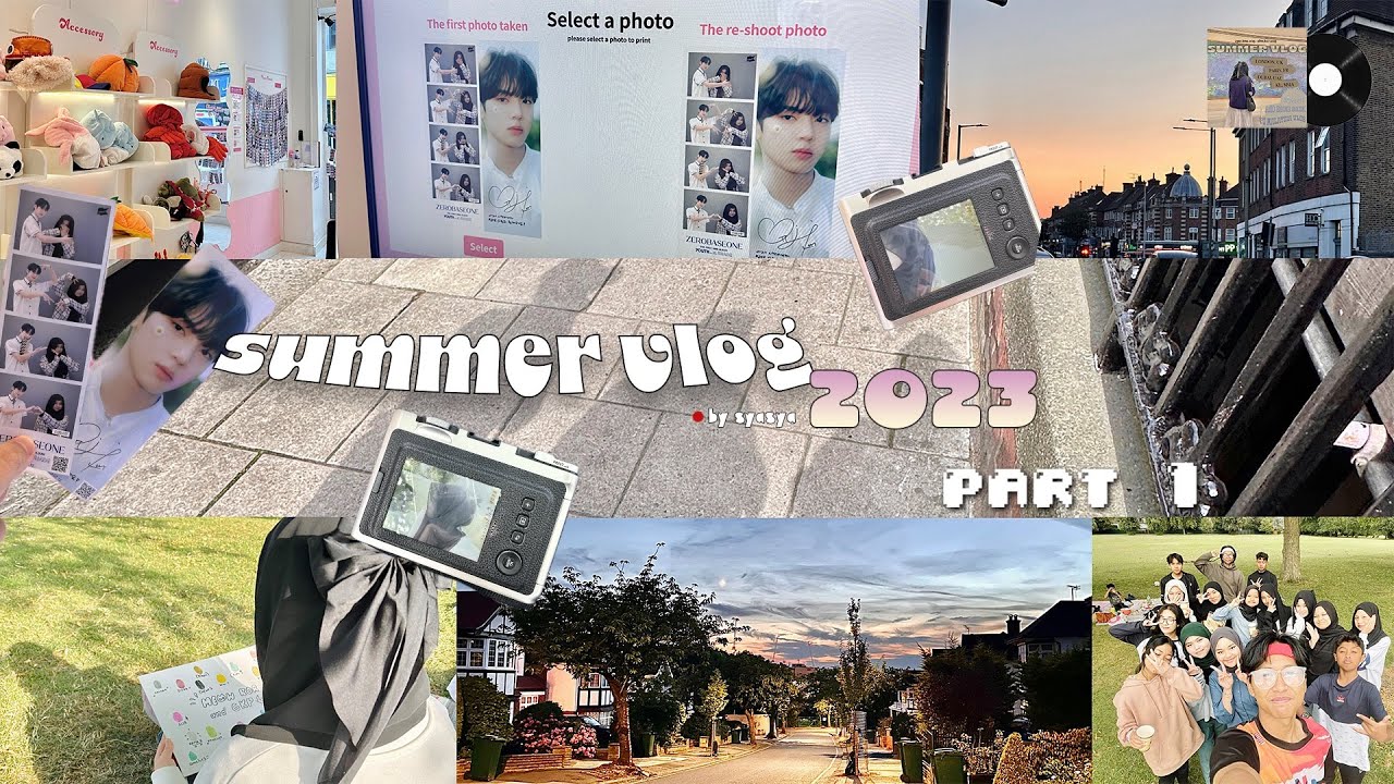 Summer vlog 2023 (part 1) 🍯: Life4Cut, hanging out with friends, picnic ...