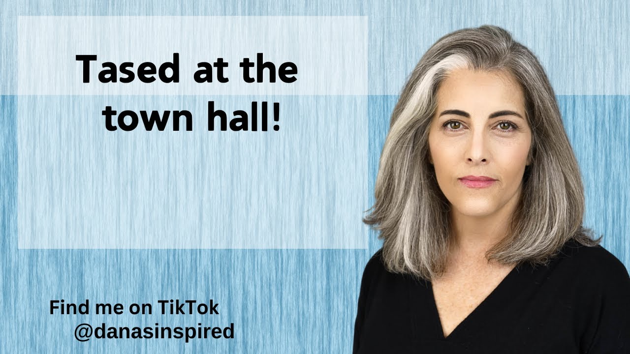 Tased at the town hall!