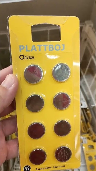 IKEA Plattboj CR2032 Button Battery 3V Lithium - YouTube