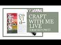 🔴 Live Craft With Me 2020 | Traveler’s Notebook