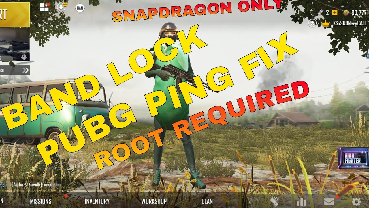 Band Lock ROOT Required : PUBG PING/NET FIX 100% Working (SNAPDRAGON)