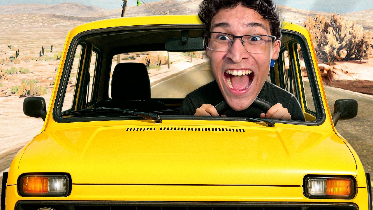DIRIGI UM CARRO EM UMA ESTRADA!