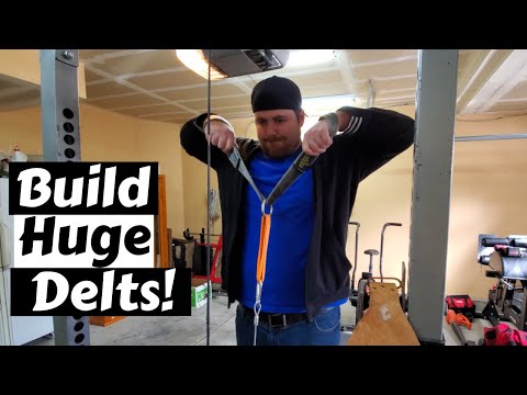 Low Cable Upright Row - Build Huge Side Delts Fast & Safely!