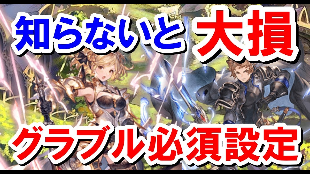 それ本当に回線の問題 連戦やヒヒ掘りで勝つために必須のグラブル内設定について ゆっくり解説 グラブル Youtube
