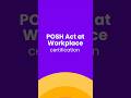 POSH Act at Workplace | For more info call us on +91703703444 or visit online.iihr.edu.in