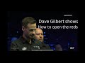 DAVE GILBERT Learning from the Snooker professionals episode 1.Top Cue sports tips.