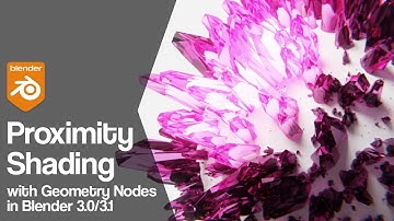 Proximity Shading with Geometry Nodes | Blender 3.0/3.1 tutorial