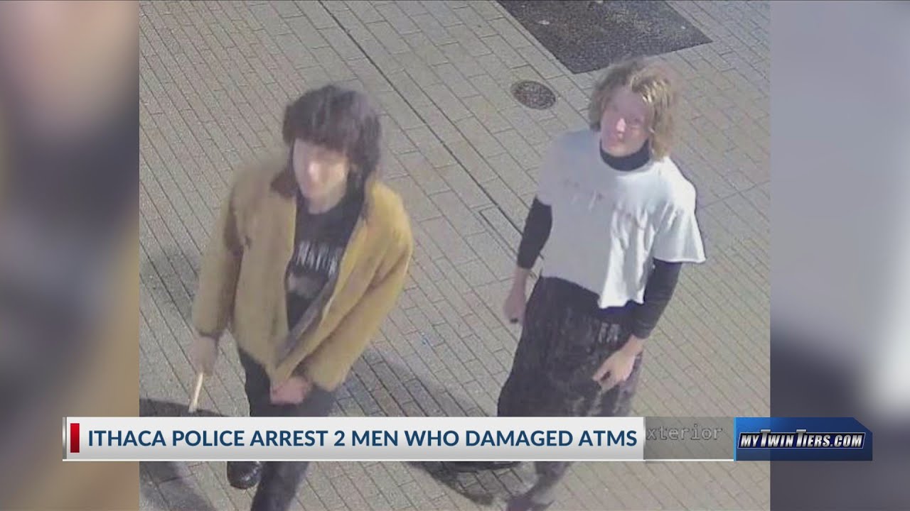 Two Ithaca men arrested for criminal mischief - YouTube