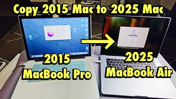 Transfer/Copy Old 2015 MacBook to New 2025 MacBook (step by step)