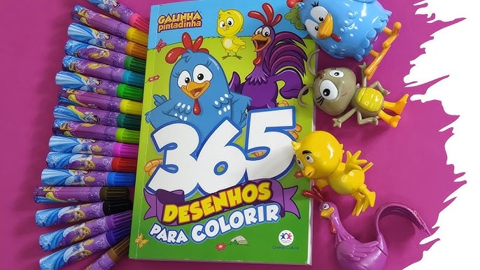 Livro – Galinha Pintadinha – 365 Desenhos para colorir – Maior Loja de  Brinquedos da Região