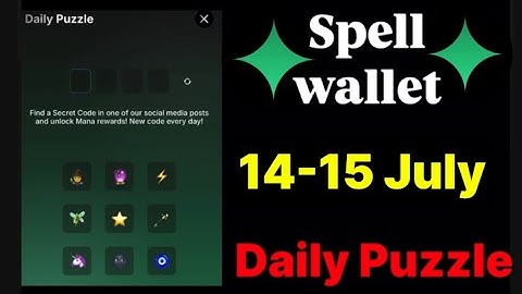 Spell wallet puzzle today 14 & 15 July  | spell wallet daily puzzle | #spellwallet #combo |