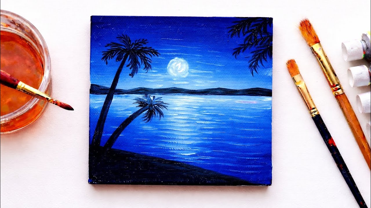 Do You Feel Peace Looking at This Blue Lake painting?