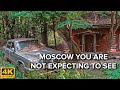 [4K] 🇷🇺 Moscow You Are Not Expecting To See |  🏚️ Decay and Charm of Former Village of Uzkoe