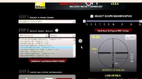 How To Use The Nikon BDC Reticle and SpotOn Software