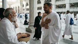 A Heartwarming Act of Kindness During Hajj | Sharing Dates with Pilgrims | Islamic AI Video🤍