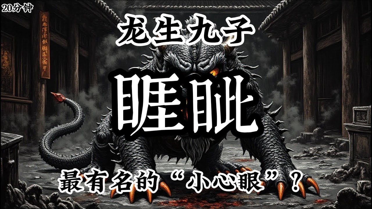 龍生九子《睚眥》「睚眦必報」的由來?真相!這麽多年我們都誤會它了!#神話故事 #神話 #神獸 - YouTube