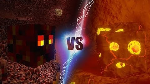What would Minecraft Magma Cubes with realistic graphics look like?