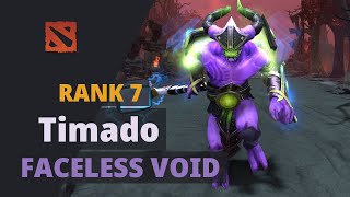 Timado (Rank 7) plays Faceless Void Dota 2 Full Game