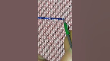 Aari Work Tutorial 4  | Back Chain Stitch |Knotted Chain Stitch