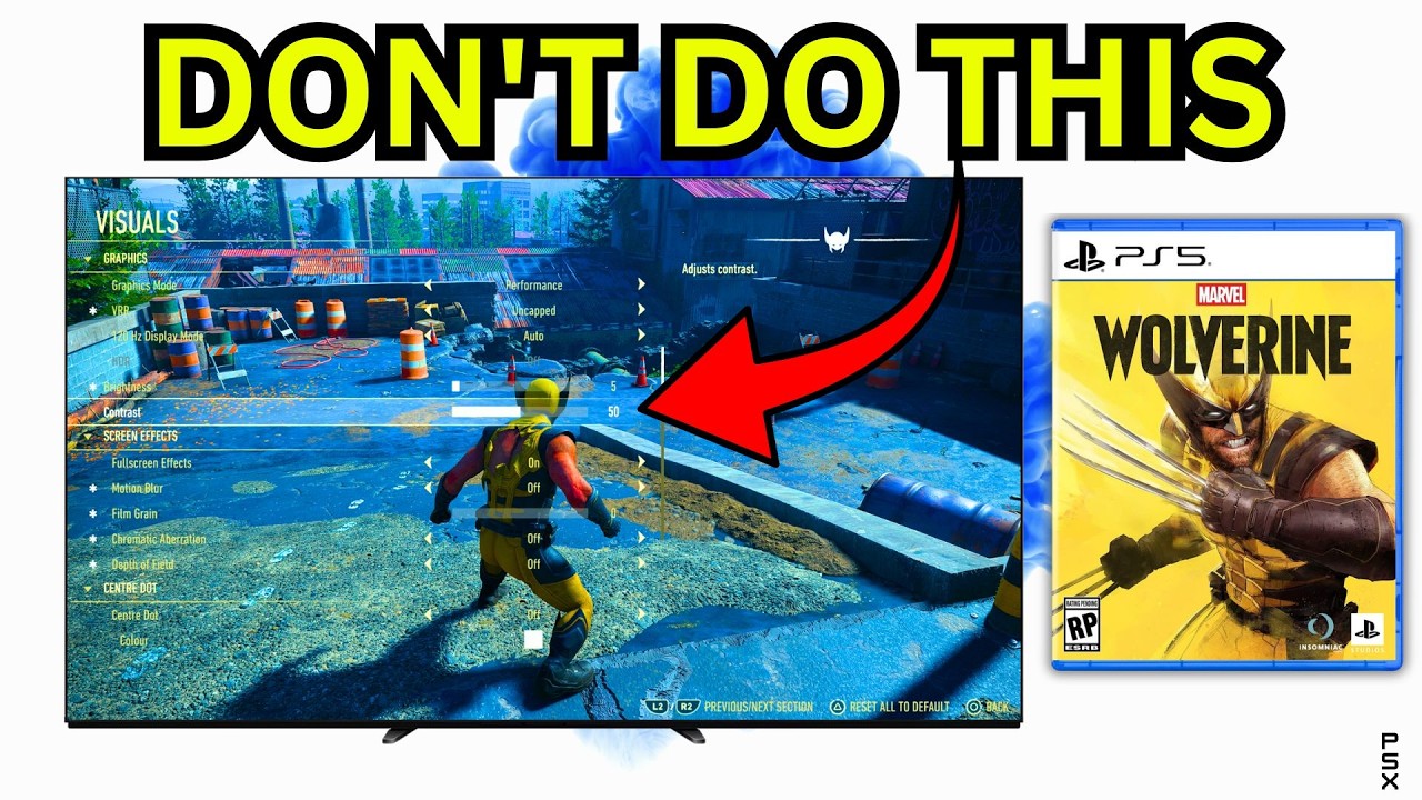 Change These Marvel's Wolverine Settings BEFORE Playing on PS5, Pro, or Portal!