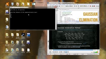 Numerical Methods - Gaussian Elimination Program (DEV C++)