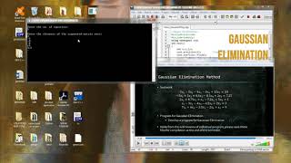 Numerical Methods - Gaussian Elimination Program (DEV C++)