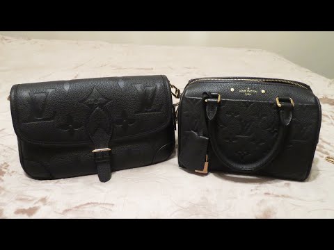 WHAT FITS IN MY LOUIS VUITTON DIANE EMPREINTE LEATHER HANDBAG ❤️ WFIMB 