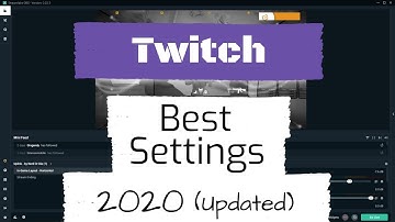 Best Streamlabs OBS Settings for STREAMING on Twitch! (2020 UPDATED) (NEW NVENC!)