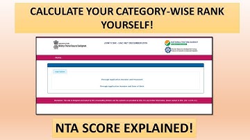 NTA SCORE EXPLAINED | HOW TO CALCULATE YOUR RANK | CSIR NET DECEMBER 2019 EXAM
