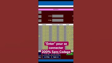 La touche « Enter » pour se connecter/ formulaire de connexion. 200% sans codage - VbaWriter.ch