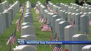 Memorial Day events across the state honor the fallen veterans