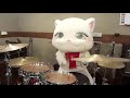 大好きなD「闇の国のアリス」をいただいたスティックで叩いてみたにゃん😸🥁