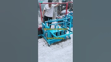 Yueweimachinery 3-45 diesel engine block making machine   #foryou#cementblock #shorts