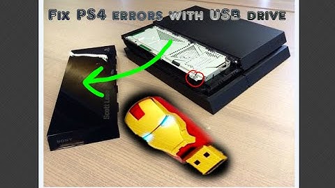 How to fix PS4 errors codes - USB update / upgrade hard drive