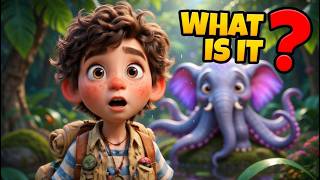 I found 3 MYSTERY ANIMALS! 🏝️ Can you NAME them with me?