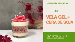 DIY  VELA ARTESANAL PERFUMADA COM PARAFINA GEL E CERA DE SOJA