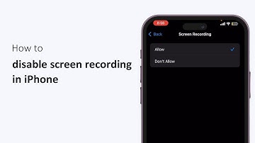 How To Disable Screen Recording In iPhone 2025 | Turn Off Screen Record Option In iOS Settings