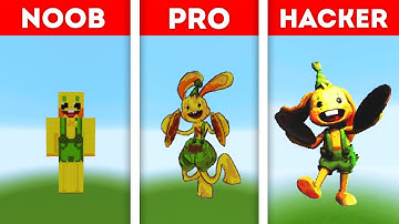NOOB VS PRO VS HACKER Minecraft Pixel Art | Bunzo Bunny
