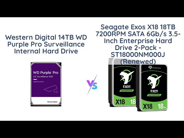 WD Purple Pro vs Seagate Exos X18: Which is the best surveillance