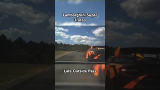 Late Outside Pass in the Lamborghini Super Trofeo #lamborghini #racing #motorsport #shorts