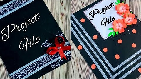 How to decorate front page of project file/ complete tutorial/ Very easy decoration idea for project