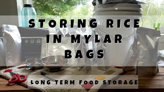 Storing Rice In Mylar Bags   Long Term Food Storage