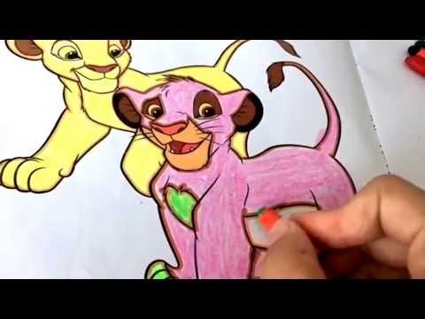 Drawing Coloring Simba / Раскраска Симба Нала