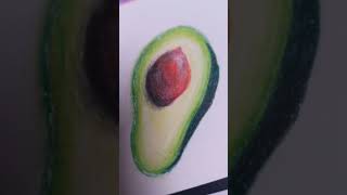 Now this. Looks like an avocado ? | avocado art polychromos realism beginner pain